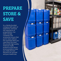 40-Gallon Stackable Water Container Essentials Kit