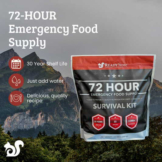 72 hour emergency food supply benefits